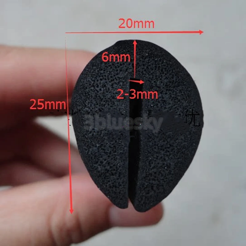 

EPDM Rubber Foam Sealing Sponge U Strip Glass Metal Car Wood Panel Edge Encloser Shield 25x20mm Black