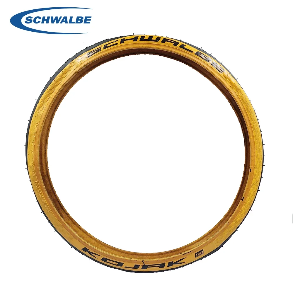 Schwalbe Marathon Racer ONE KOJAK 35-349 16 inch 16x1 1 / 3 Ultra Light Yellow Side Tire 32-349 For Brompton Folding Tyres