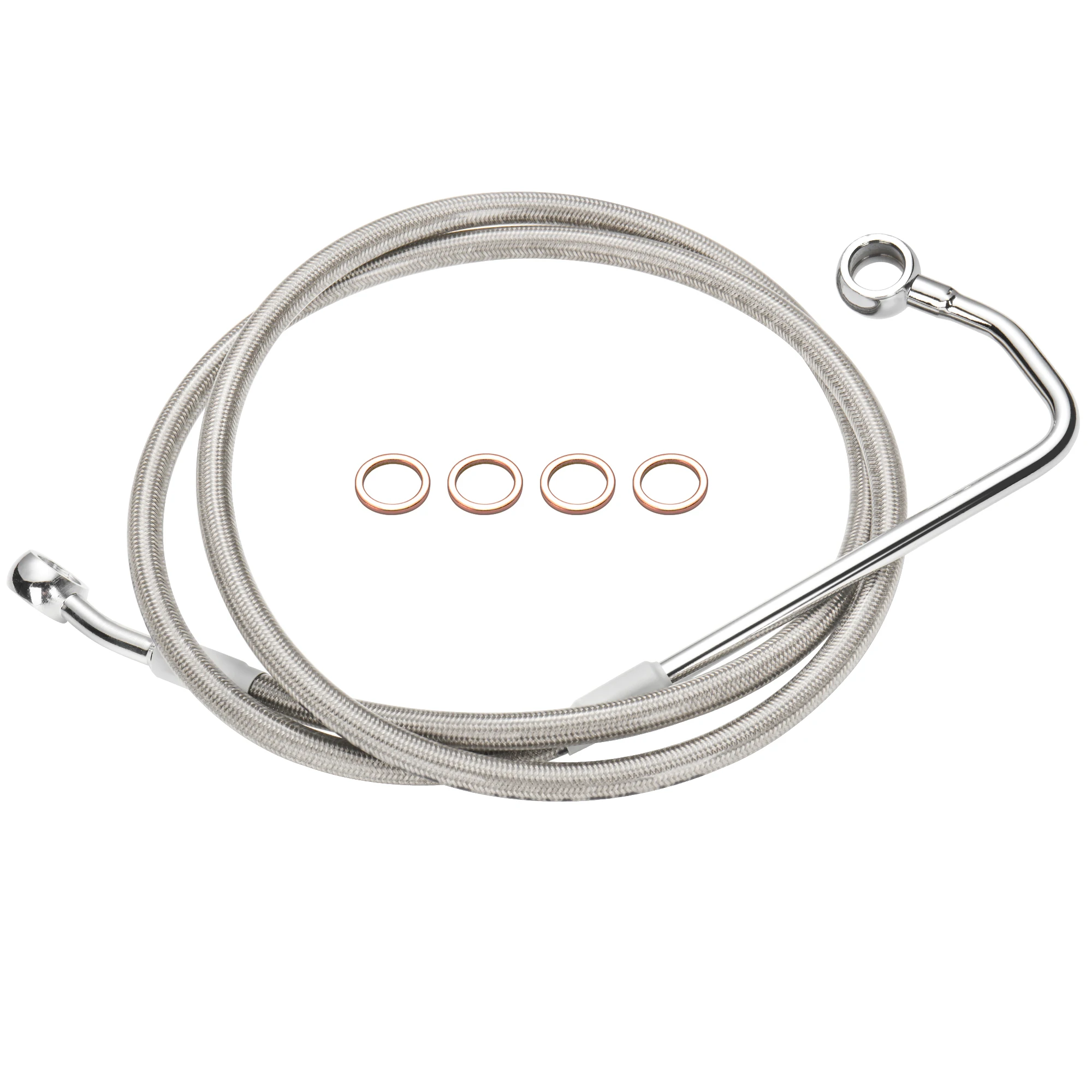 

91/96/101CM Front Upper Brake Line Oil Hose for Harley Softail 2011-2017 Heritage Fat Boy Deluxe Breakout Night Train with ABS