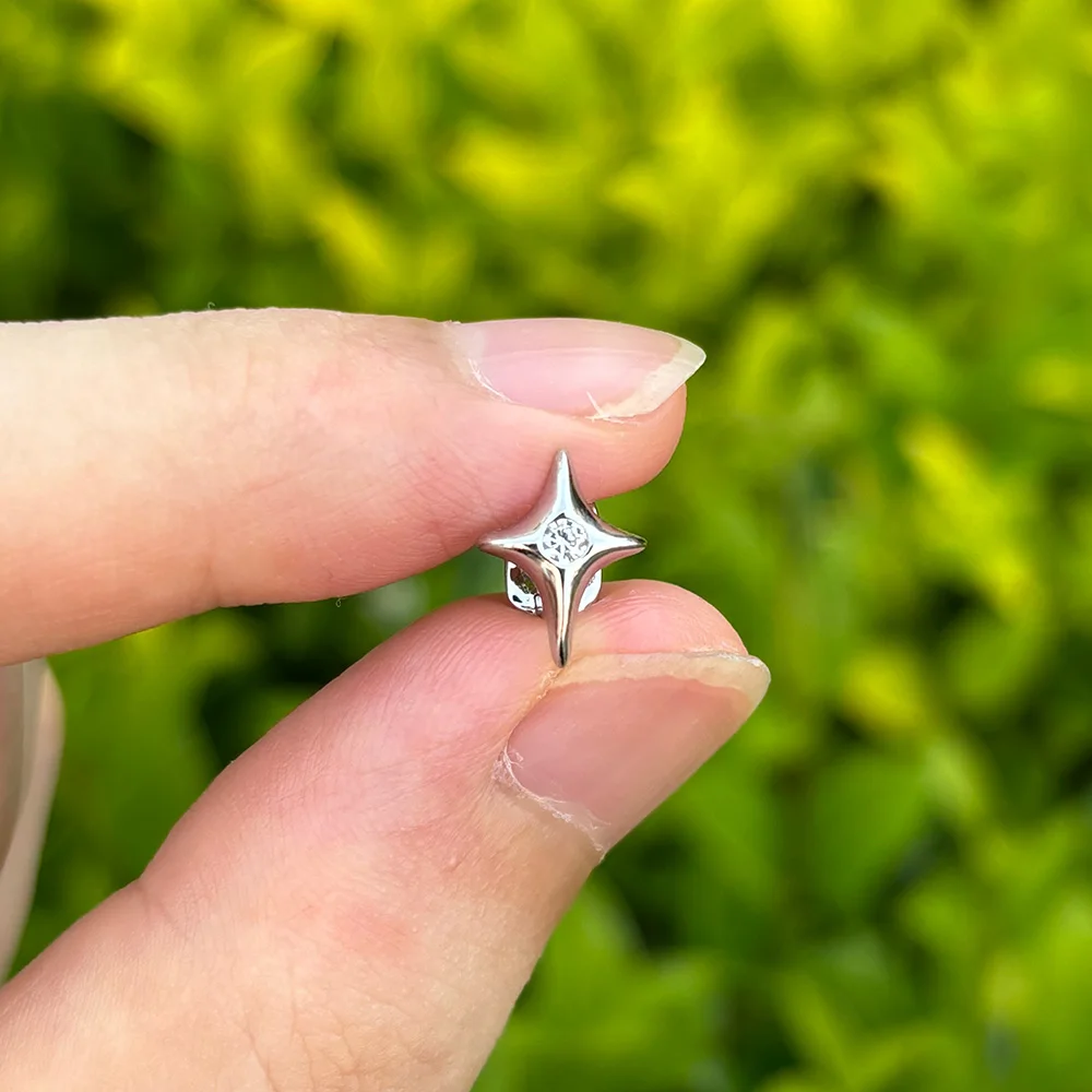 เครื่องประดับฟันรูปดาวสี่แฉกสุดเท่ สไตล์ฮิปฮอป สำหรับงานปาร์ตี้ หรือใส่ในชีวิตประจำวัน สไตล์สตรีท