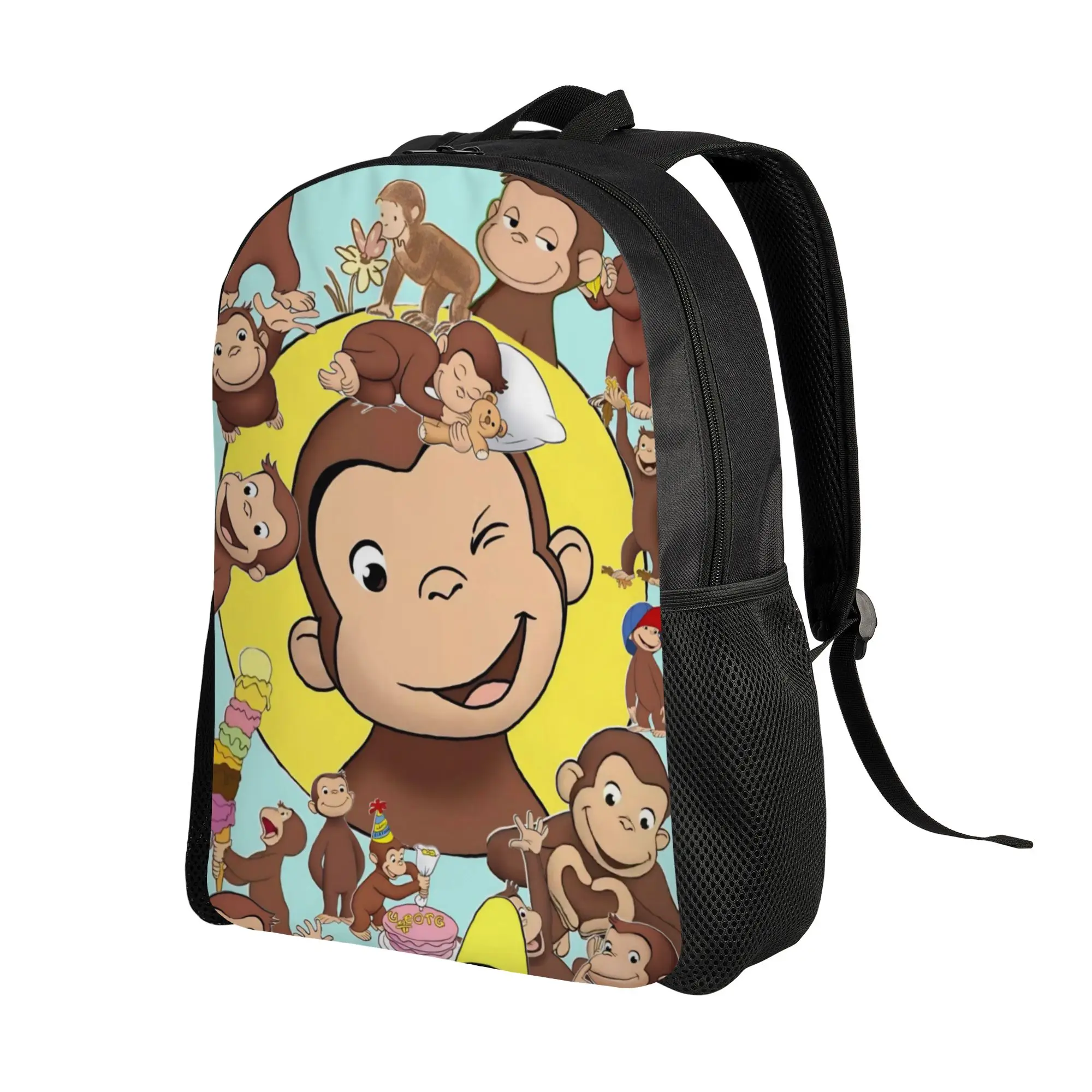 Curious George African Monkey  Children Backpack for Girls Boys Kids  Backpacks Lovely Daycare Child School Bag