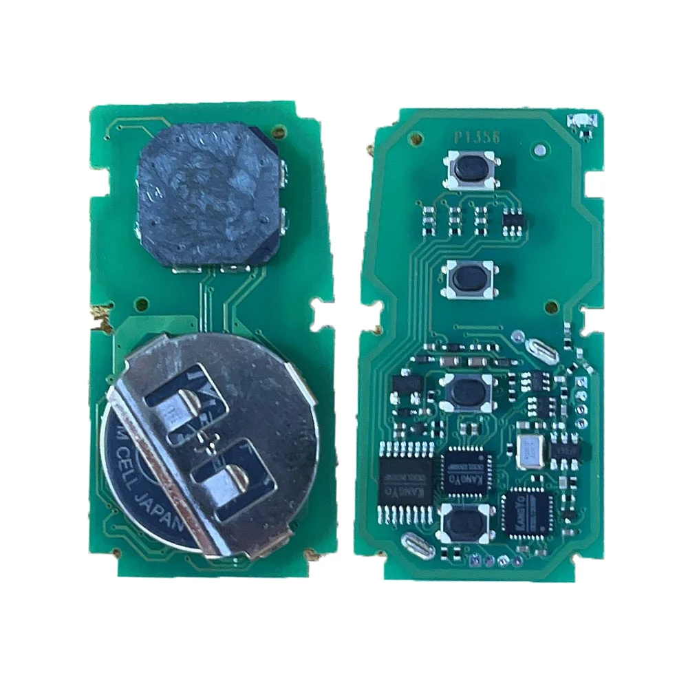 ID da placa KEYECU: 0010 para Toyota RAV4 2019-2023 FCC ID: B2T2K2R Chave remota inteligente sem chave Go Fob 433MH P4 = AA