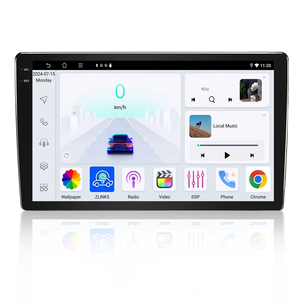 Universal 2Din Auto Stereo 9 Inch QLED Screen Navigation Gps Carplay Multimedia Android Car Video Player Radio Audio System
