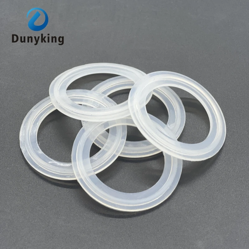 5PCS Fit 19mm-Pipe x 159mm O/D Sanitary Tri Clamp Ferrule Silicone Sealing Strip Gasket Ring Washer For Homebrew Dairy Product