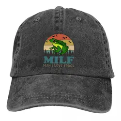 Summer Cap Sun Visor MILF Man I Love Frogs Hip Hop Caps Cowboy Hat Peaked Hats