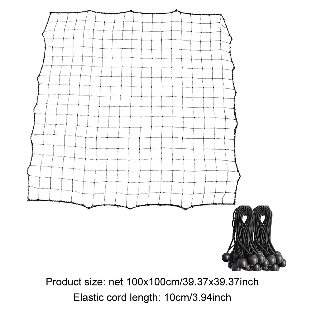 Kickback Football Practice Net with 20 Elastic Ropes Target Goal Net Rebound Net Training Aid for Kids Teens & Adults