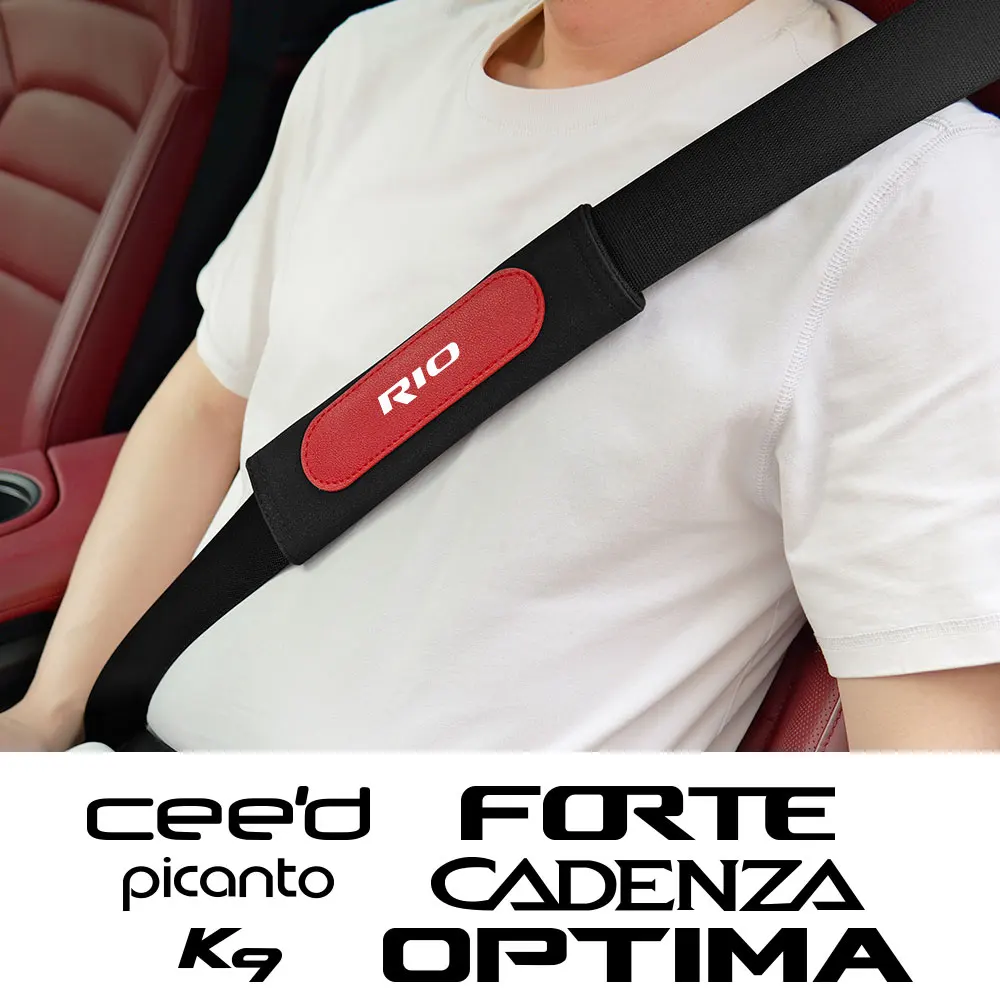 Auto Schulter Kissen Sitz Gürtel Pad Für Kia Rio Picanto Ceed Optima Forte Cadenza K9 Sicherheit