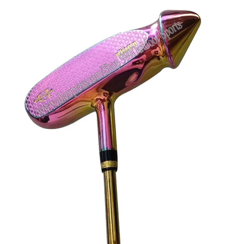 Golf Clubs Purple Golf Putter Steel Shaft Unisex Putter Length 33 34 or 35 Inch