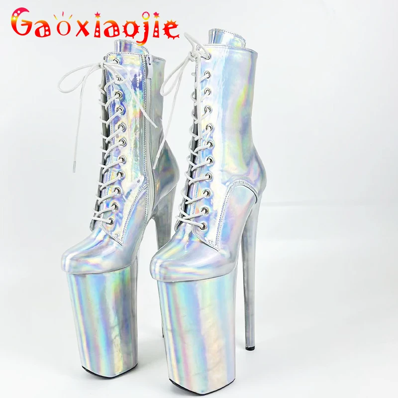 

2022 Brand Women Boots Summer Shoes Sexy Thick High Heels Super High Pole Dance Training Wear-resistant 26CM Platform Sexy boots