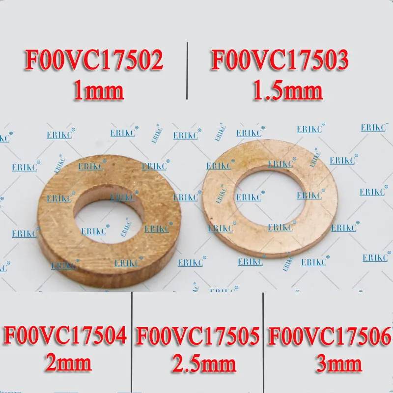 100PCS  F00VC17506 F00VC17503 Injector Copper Washers Shims  F00VC17505 F00VC17504  Thickness : 1mm  2mm 2.5mm 3.0mm