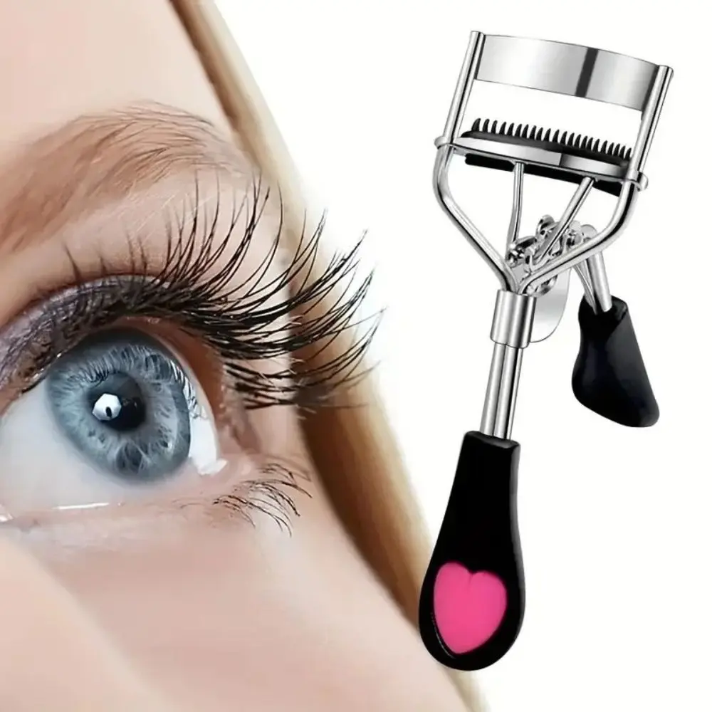 Professional Curling Eyelash Curler with Comb Wide and Detail Long-lasting False Eyelash Aids Curling Lashes Clip Tweezers