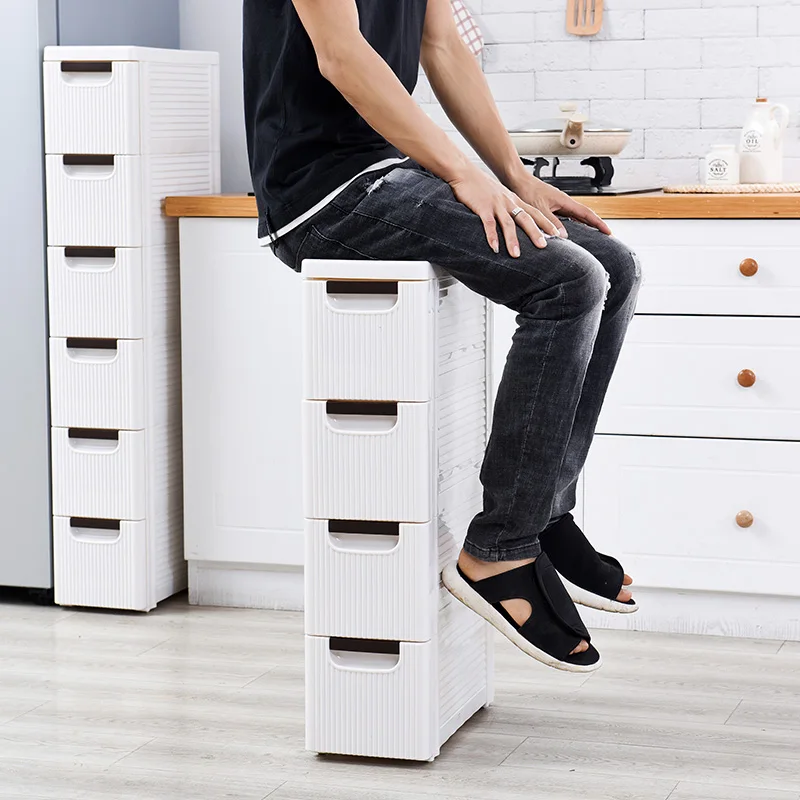 

Многоярусная узкая пластиковая подставка-органайзер для ванной и кухни Batoom