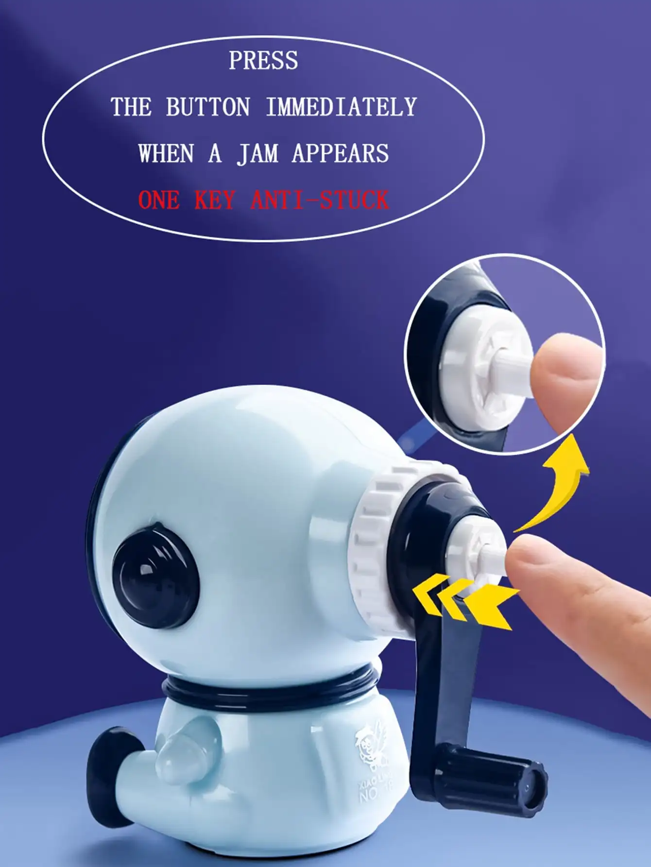 Bview Art Pencil Sharpener Manual Pencil Sharpener Astronaut Shape Pencil Cutter for Classroom/Office/Home/Kids Gift