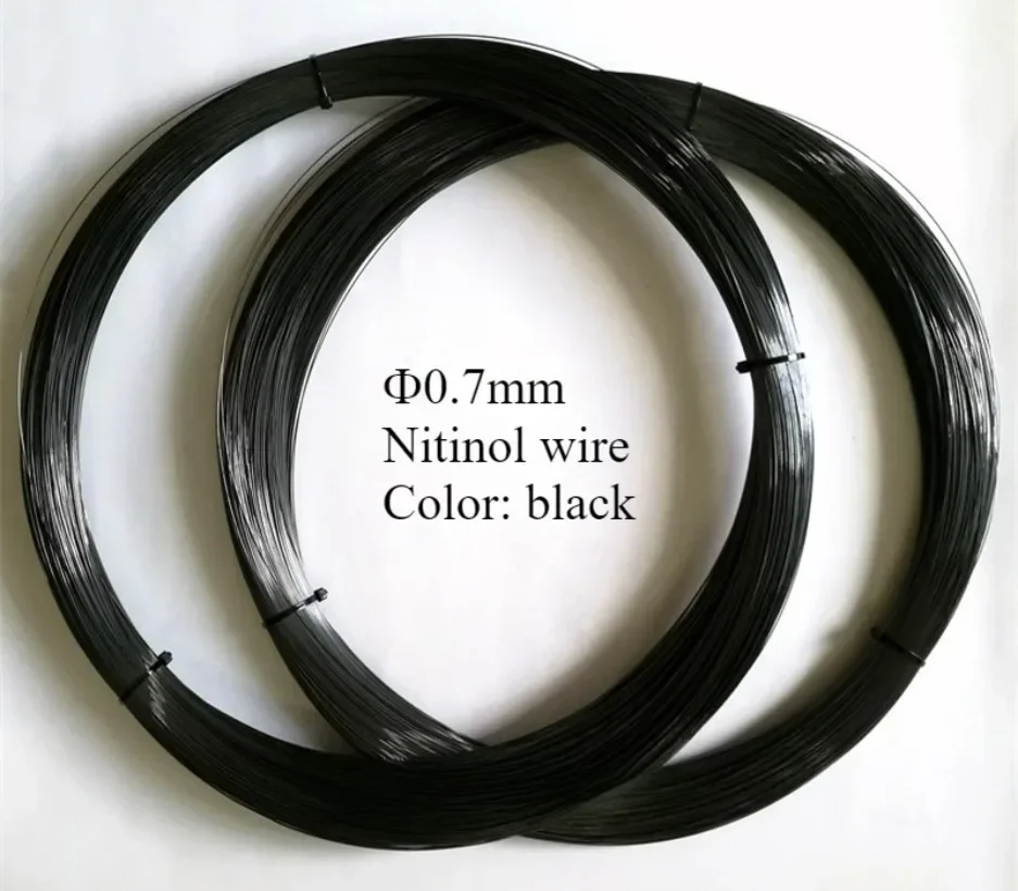 Hot sale Super Elastic Nitinol Shape Memory Alloy Nickel Titanium Straight Wire Hyperelastic Filament Black 0.05mm-5mm