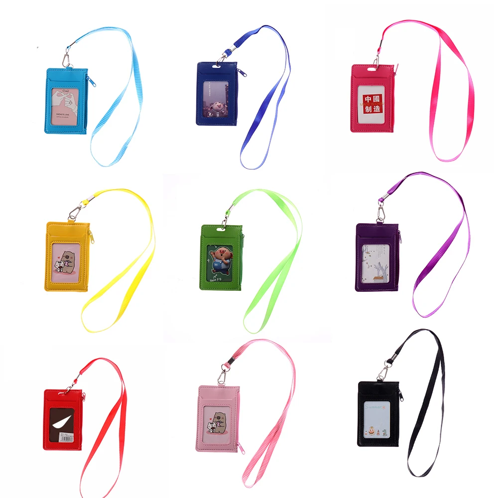 Forniture per ufficio Cordino Custodia per soldi Portafoglio Portamonete con cerniera Porta documenti con tracolla Porta carte di credito Porta carte d'identità