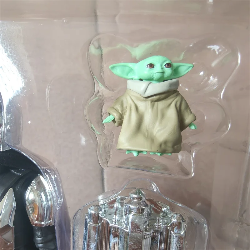 MAFEX 256 The Mandalorian Glogu Actionfigur Star Wars Mandalorian Figuren 6 Zoll Galvanisierte Version Plating Edition Auf Lager – Detail 4