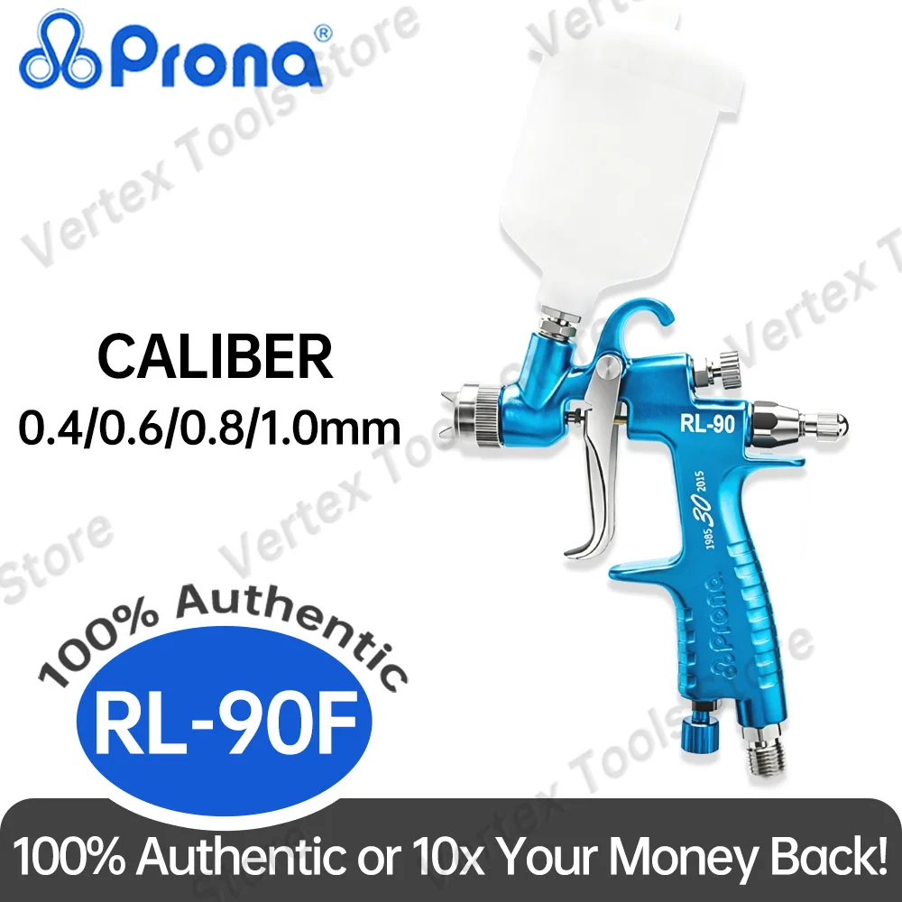 Prona RL-90F Spray Gun Precision Finish Coating Sprayer Pneumatic Tool for Car Paint Refinishing Woodwork Furniture Surface