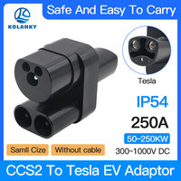 CCS 2 to Tesla 250A DC EV Charging Adapter Electric Vehicle Charging Adapter 400A AC+DC Convertor for Car Charger Model Y/S/3/X