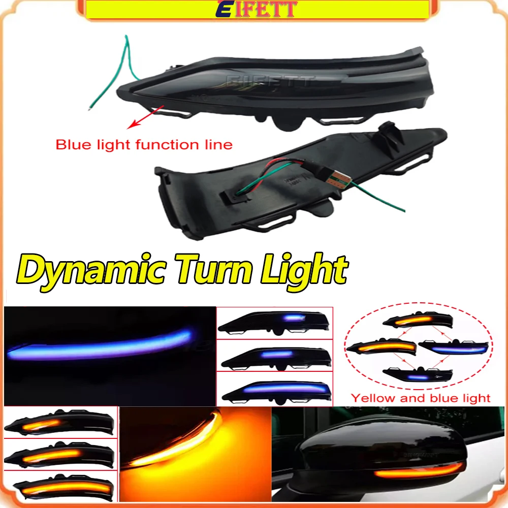 NOVO Sinalizador Dinâmico LED Sequencial para Espelho Lateral para FORD FIESTA MK8 2019+