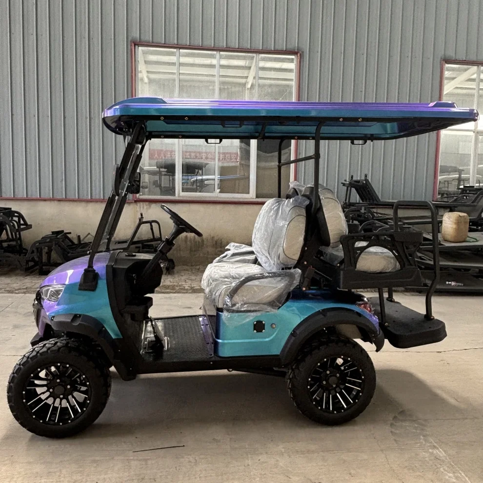 MMC تخصيص عربات الغولف عربات التي تجرها الدواب الكهربائية عربة الغولف رفع 4 الركاب العلامة التجارية الجديدة قوية 4 عجلة نادي سيارة عربة الغولف الكهربائية