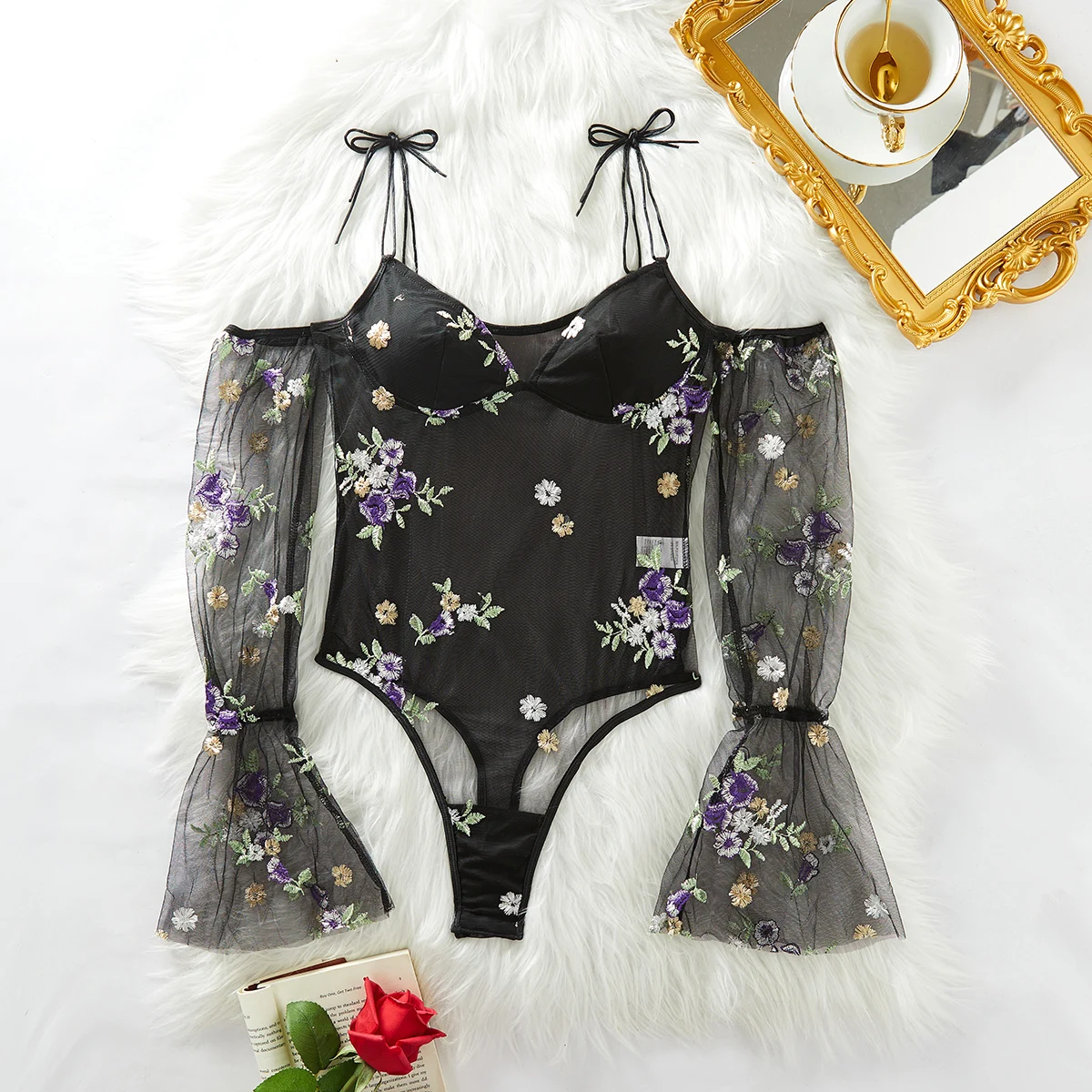 

Sexy Jumpsuit European and American 2024 Spring Sexy Mesh See-Through Sexy Jumpsuit Spot Wholesale Factory Direct Sale