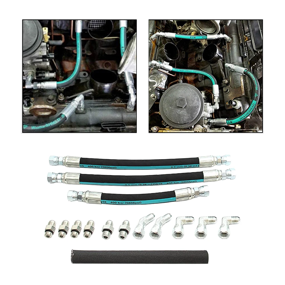 

High Pressure Oil Pump Hoses Lines Set High Pressure Oil Pump HPOP Hoses Lines Kit & Crossover Engine Oil Pumps Car Accessories