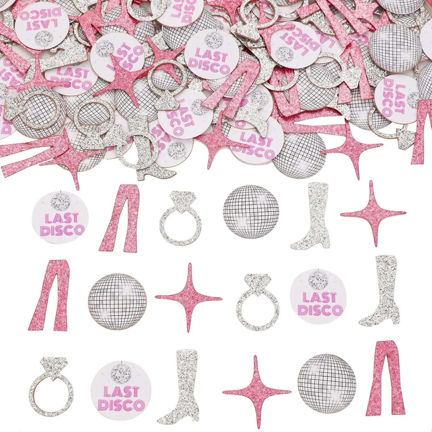 

200Pcs Last Disco Bachelorette Party Confetti Decor Cowgirl Western Nashville Bridal Shower Engagement Wedding Party Supplies