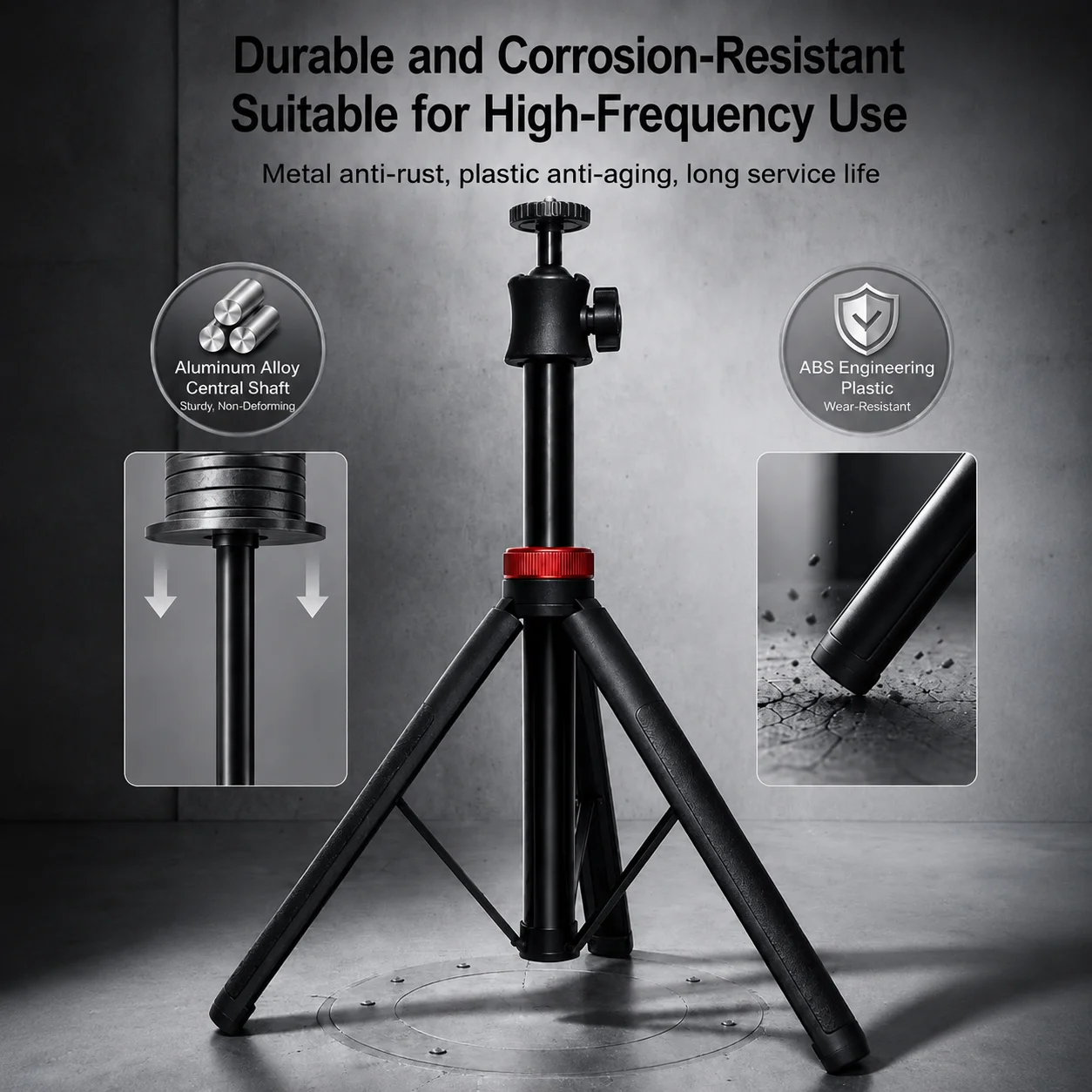 2026 QueLing Universal Tripod Stand for Sprint Timer & Reaction Training Light, Multifunctional Track Speed Measuring Brack