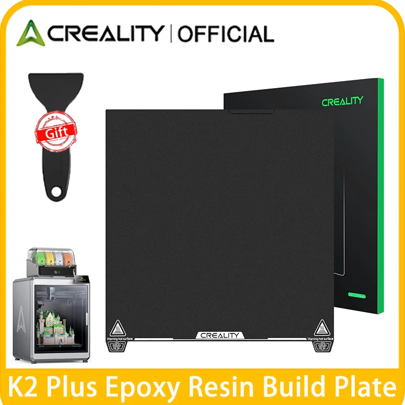 

Creality Official K2 Plus Build Plate Frosted PEI Sheet,Build Plate Epoxy Resin Coating 370x370mm Smooth Build Plate for K2 Plus