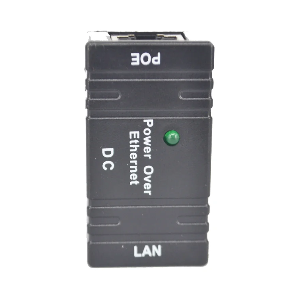 Mini POE Splitter e Injector Adaptador, DC Power Over Ethernet, Acessórios CCTV, RJ45 Passivo para Rede LAN, Câmera IP de Vigilância