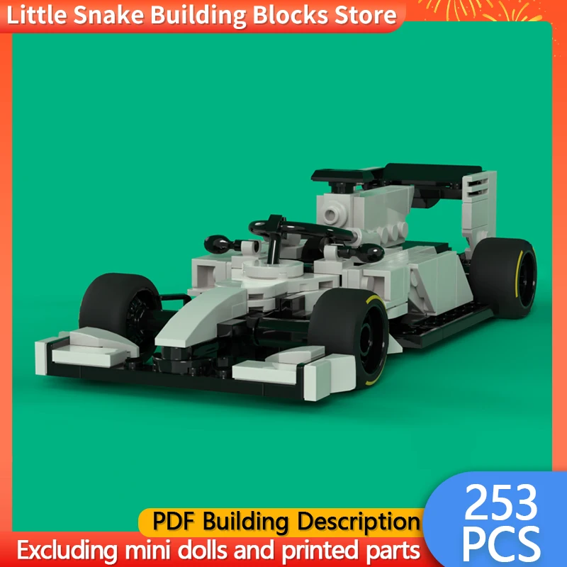Speed Racing Car Model MOC Building Bricks Competition Race Car Modular Technology Gifts Holiday Assemble Children Toys Suit