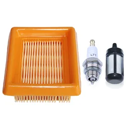 Stihl FS120 FS200 FS250 FS300 FS350 FS400 FS450 트리머 용 공기 연료 필터 점화 플러그 키트 4134 141 0300