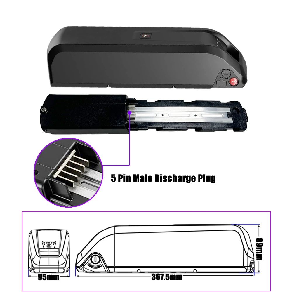

Аккумулятор для электрического велосипеда Jasion EB5, 36 В, 10 Ач, 13 Ач, 15 Ач, 17,5 Ач, аккумулятор HL Downtube