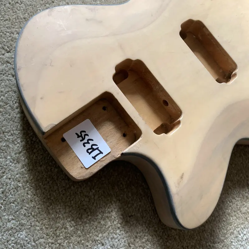 IB355 Custom Order Semi Finishing 6 String Electric Guitar Body in Solid Wood Custom Bridges Left Hand Version in Solid Wood