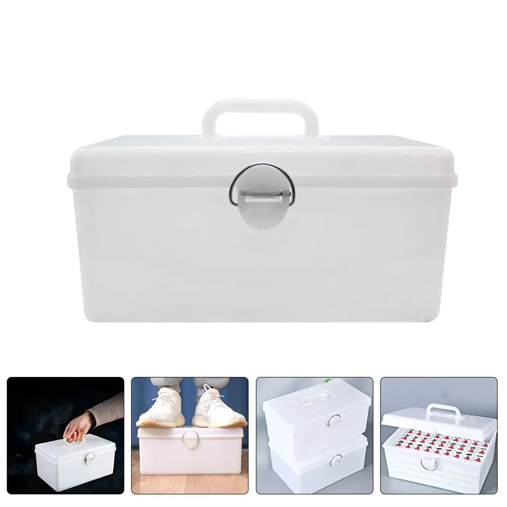 

Plastic Mahjong 28x17x13cm Large Household Mahjong Organizer Capacity Storage Case for Tiles Portable Household Organizer Mini