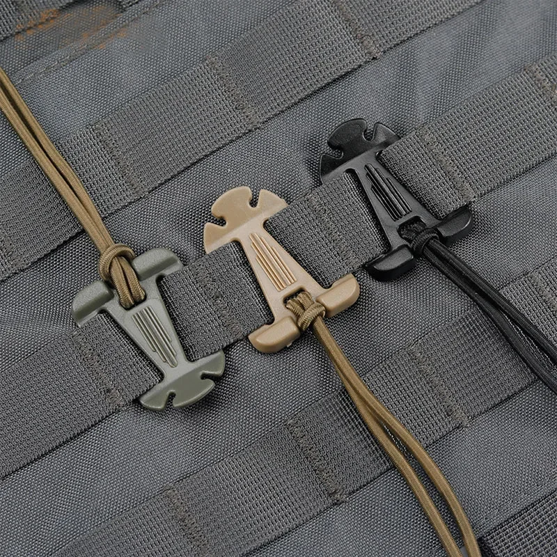 

2/4 PCS Tactical Molle Backpack Webbing Buckle Strap Hang fix Buckle cord clasp fastener Clip EDC Carabiner Survival Gear Tools