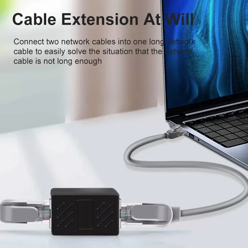 Ethernet Cable RJ45 Coupler Cat7/Cat6/5e Female To Female Two Interfaces Expander Cable Network Adapter LAN Connector Internet