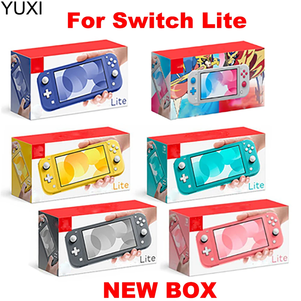 YUXI 1pcs For Switch Lite Game Console New Packing Box Carton New Packaging Rotect Box HK Version Japan Version Packing Boxes