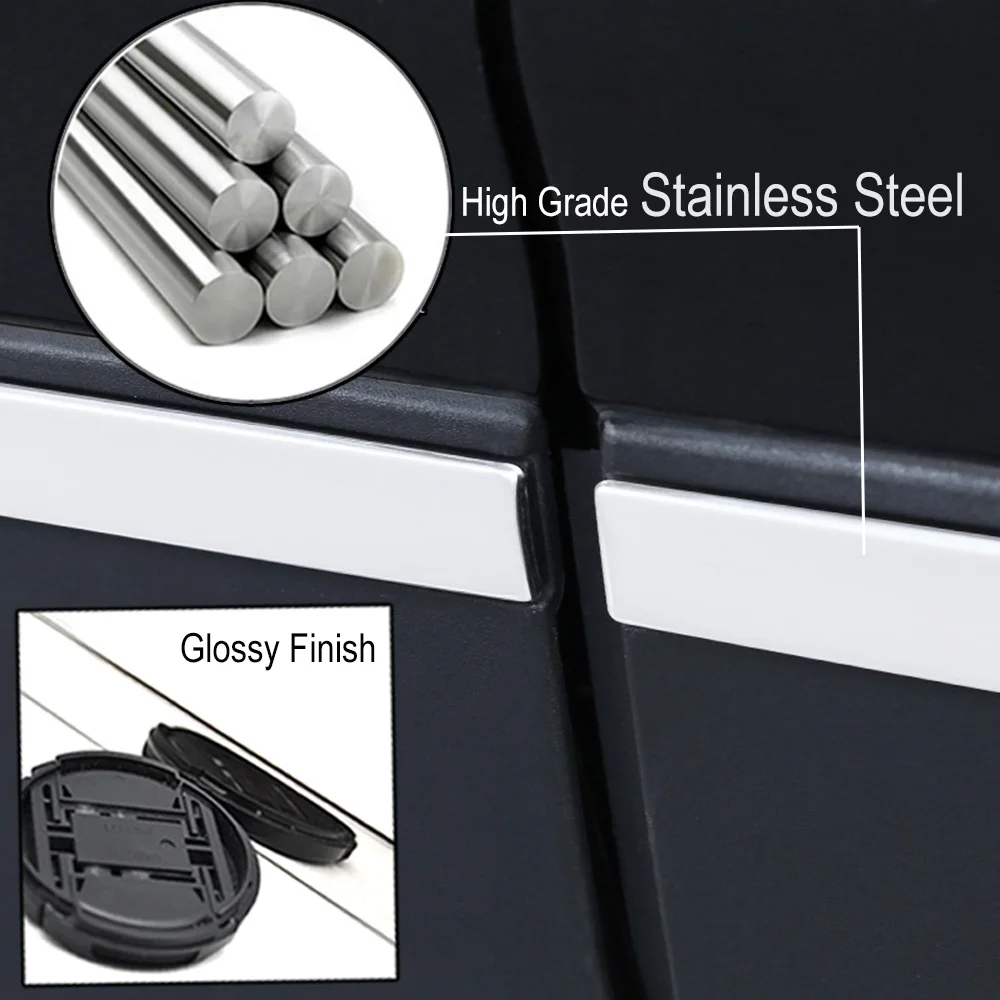 Universal Car Styling Chrome Door Body Molding Cover Trim Strips For Nissan Qashqai Honda HR-V Toyota Highlander Mazada CX-5