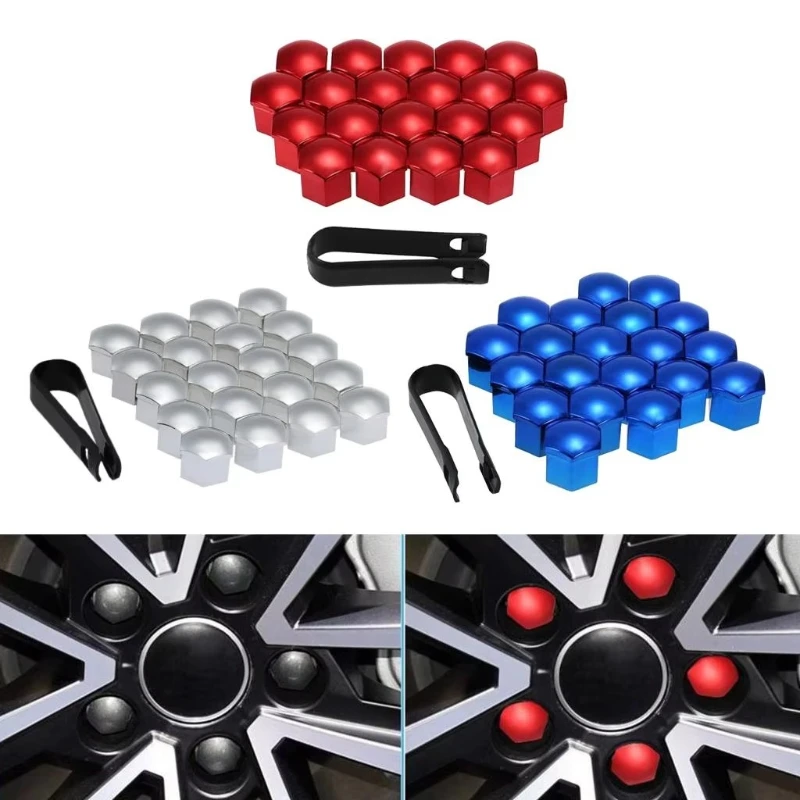 20/40Pcs Universal Anti-Rust 17 19 21mm ABS Auto Trim Tyre Wheel Nut Screw Bolt Protection Covers Cap Car Accessories
