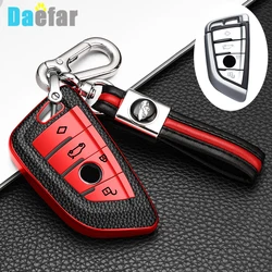 Soft Leather Car Key Case Cover Shell Fob For BMW 1 3 5 6 7 Series G20 G30 G11 F15 F16 G01 G02 F48 X1 X3 X5 X6 X7 Keyless Fob