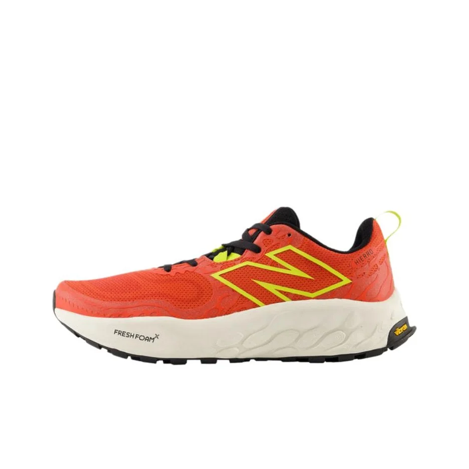 New Balance Hierro V8 Comfortable Cushioning, Wear Resistant Low top Running Shoes Men's Orange Red MTHIERR8