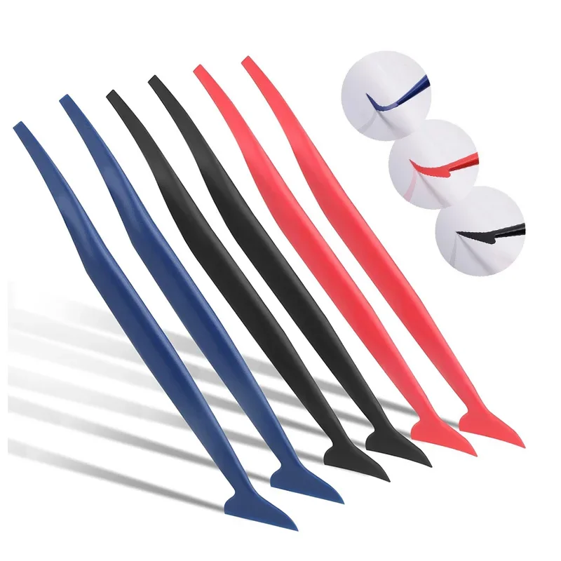 

6/3 шт. автомобильный микростеклавик с кривыми слотами, набор инструментов для оттенка 3 в 1, ракель с прокладкой различной твердости для установки наклейки на авто обертывания