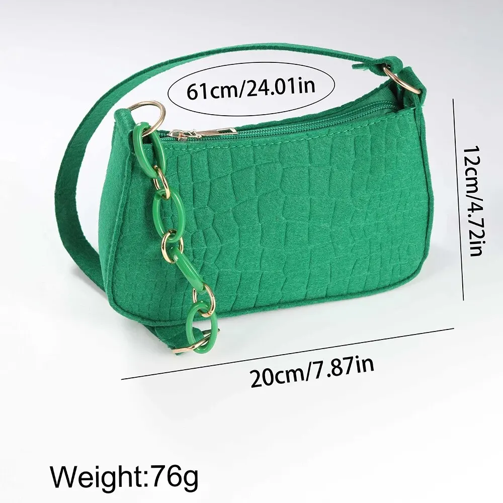 Women Simple Watch Fashion Leather Quartz Wristwatches Wallet Set Female Felt Underarm Bag Single Shoulder Bag Montre Femme