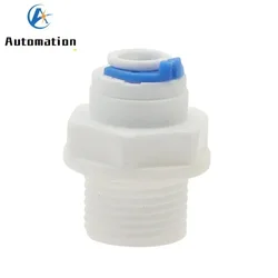 5PCS 6.35mm 9.53mm OD Tube 1/8 1/4 3/8 1/2 BSP Male Thread Quick Connection Water Purifier Fittings Aquarium RO Water System