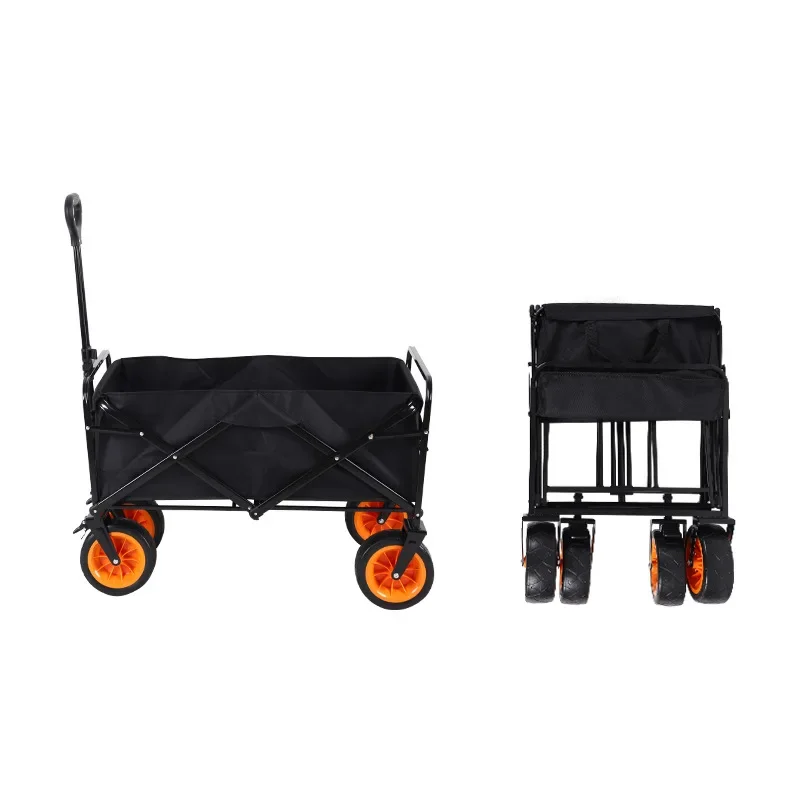 Portable Camper Camp Trolley Trolley Trolley Fishing Table Board Outdoor Foldable Gathering Style Stall Camping Cart