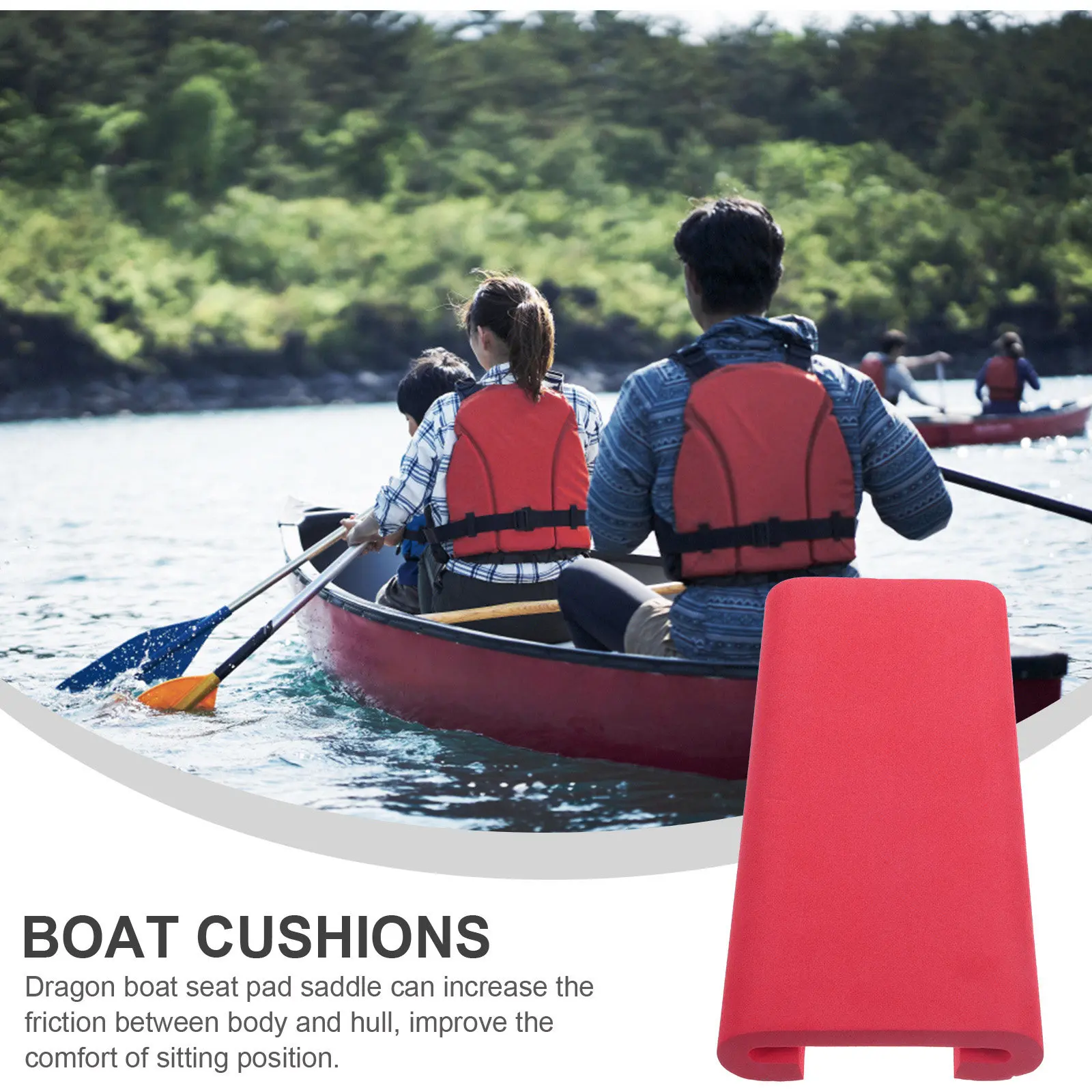 Eva Dragon Boat Paddle Seat Pad Saddle Breathable Comfortable Non-Distorting for All-Season Paddle Boat Training Seat Cushion
