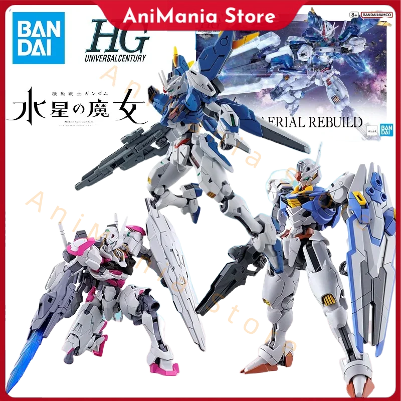 

Bandai HG 1/144 THE WITCH FROM MERCURY GUNDAM AERIAL REBUILD Model Kit Assembly Anime Action Figure Model Toys Gift Collectible