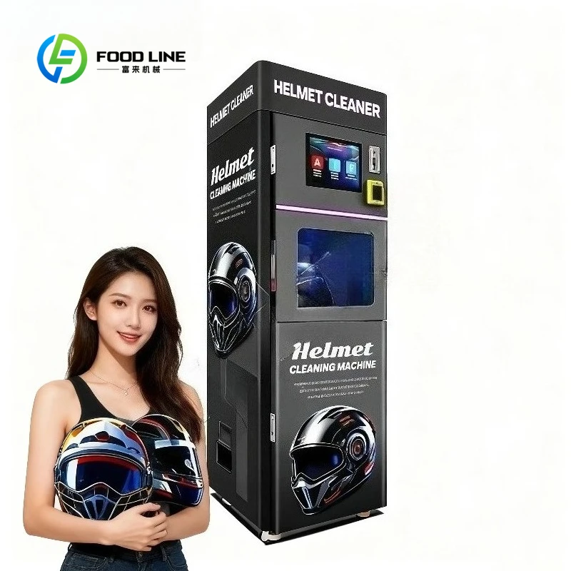 

Double-door Customized Helmet Cleaning Vending Machine Manufacturer With Perfume And Disinfect For Commercial Use