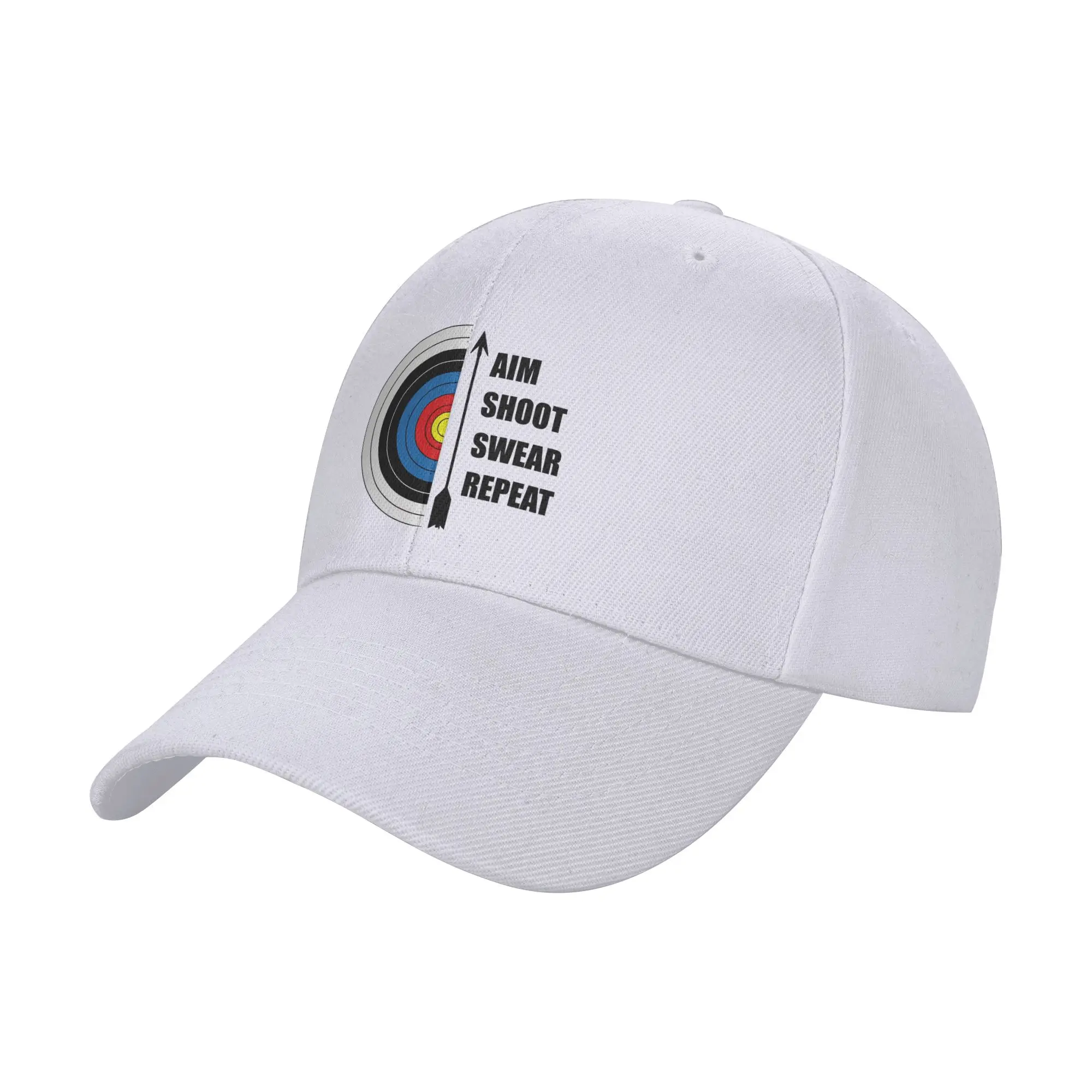 Archery Aim Shoot Swear Repeat Sun Baseball Cap  Summer y2k Cute Trucker Hat For Men Adult Hunting Camping Snapback Cap
